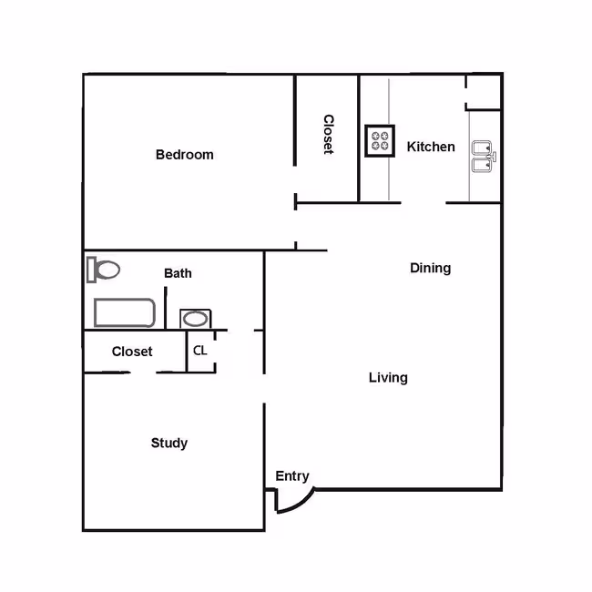 Unit 2411 floor plan